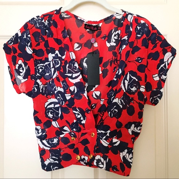 Motel Rocks Erin Blouse XS - NWT - Picture 2 of 3